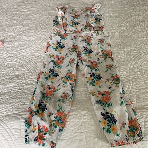 Janie and Jack Floral Jumpsuit Size 7